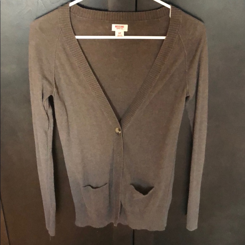Mossimo brown cardigan.